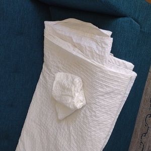 Queen duvet cover. Ikea, white, modern style